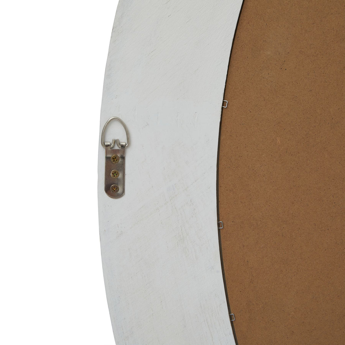 Washed Wood Round Framed Large Mirror – view 3