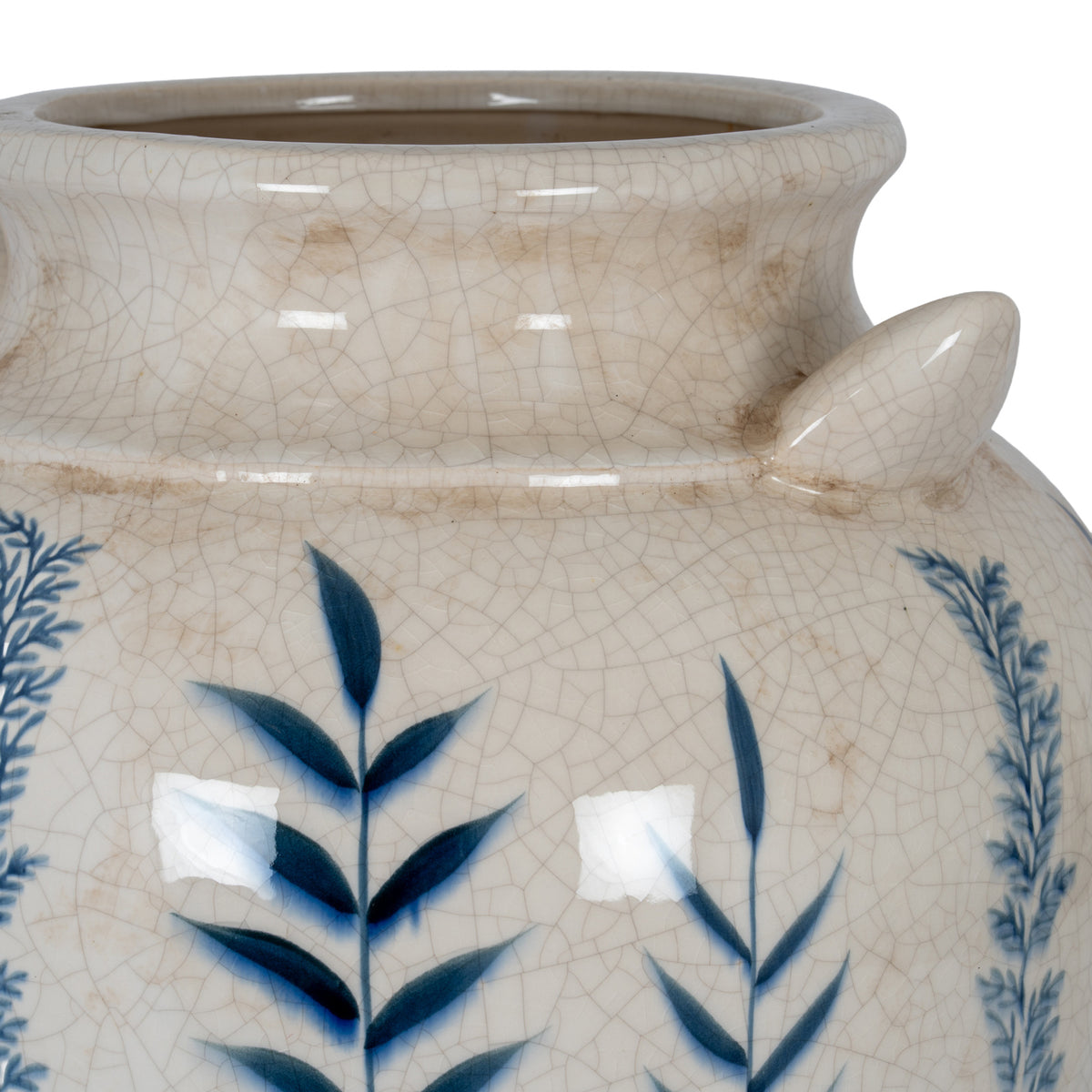 Blue Flora Amphora Vase – view 5