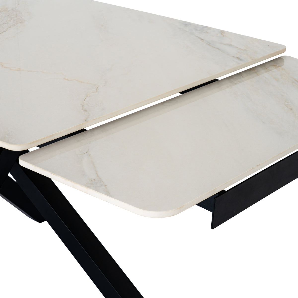 Romanby Stone Extending Dining Table – view 5