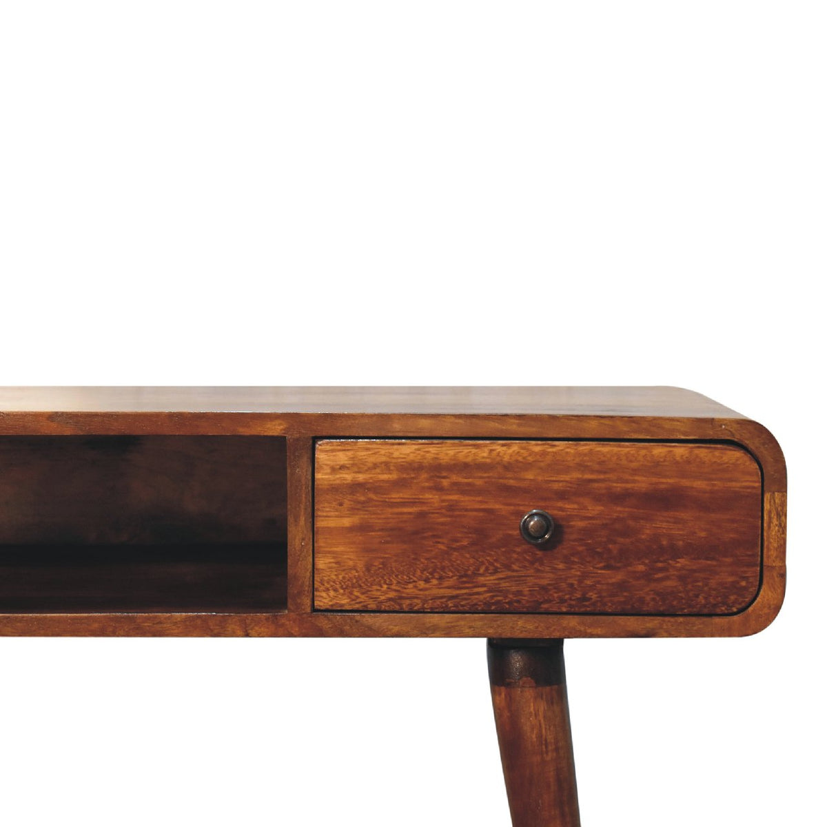Curved Chestnut Writing Desk – view 5