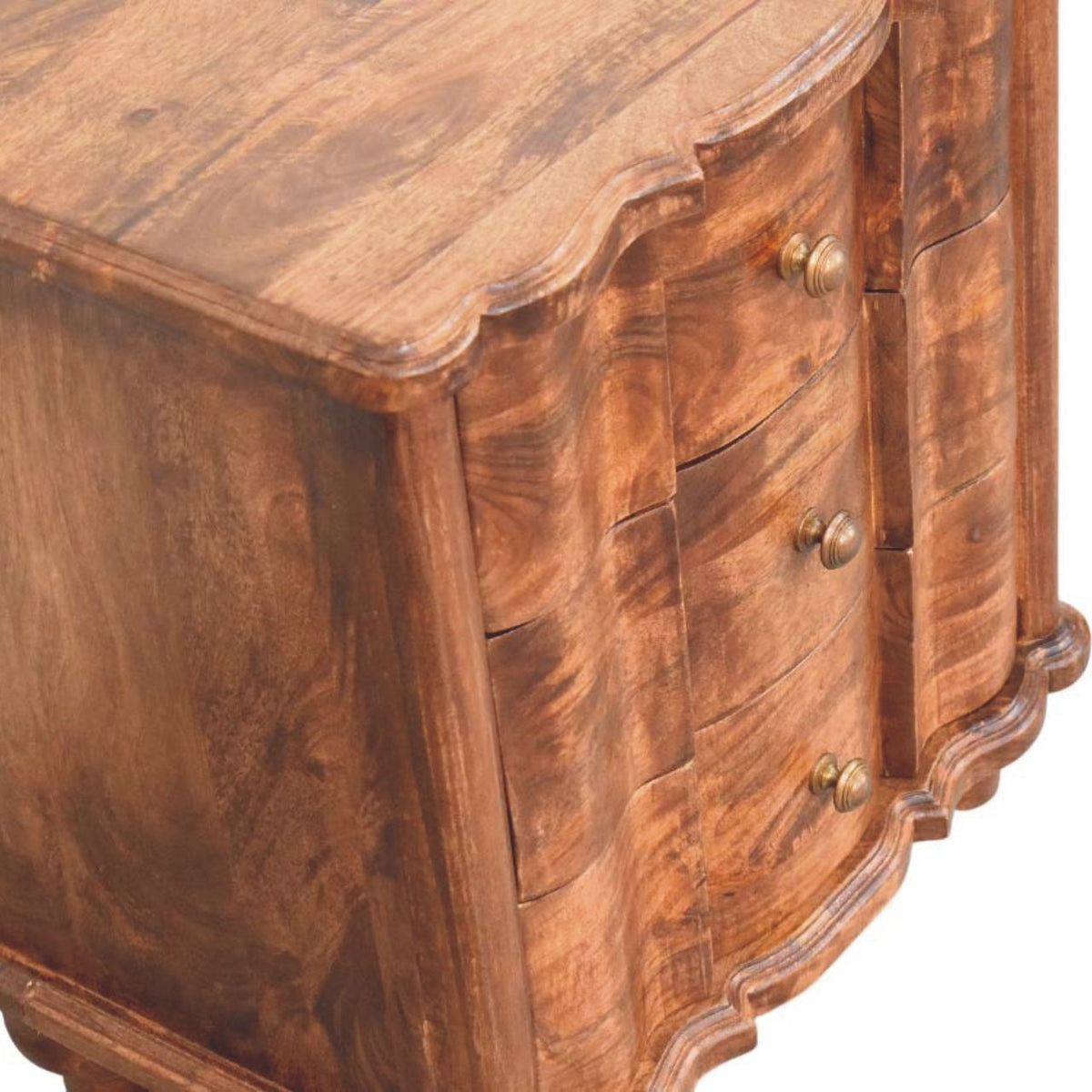 Lume Roasted Panelled Bedside – view 5
