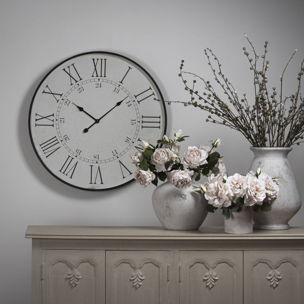Large Embossed Station Clock – view 5