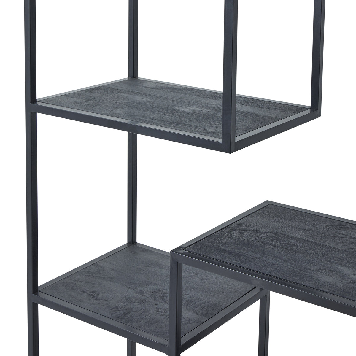 Large Black Multi Shelf Unit – view 3