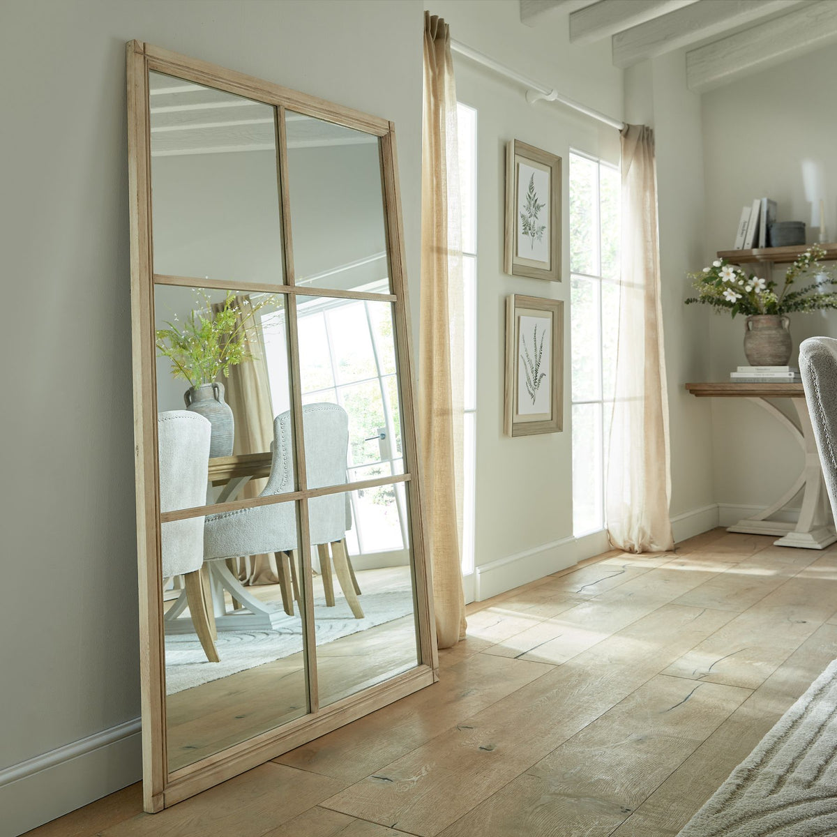 Washed Wood XL Window Mirror – view 5