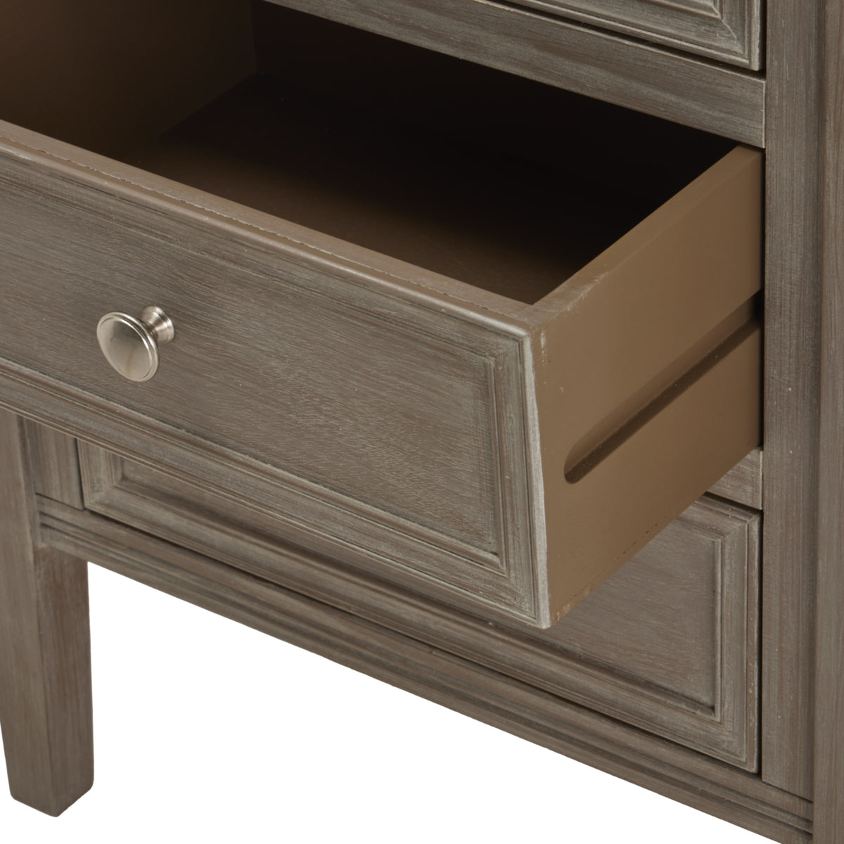 Serene Collection Three Drawer Bedside Table – view 2