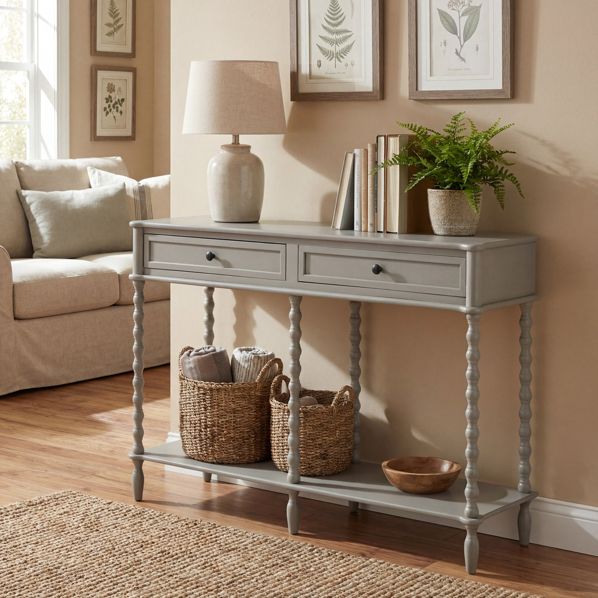 Camden Collection Large Two Drawer Console Table