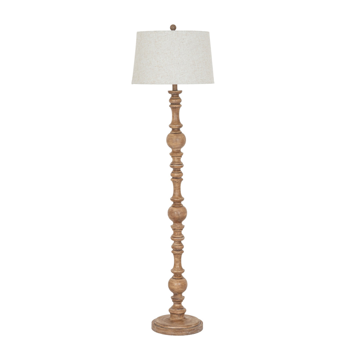 Seraphia Floor Lamp With Edged Linen Shade – view 2