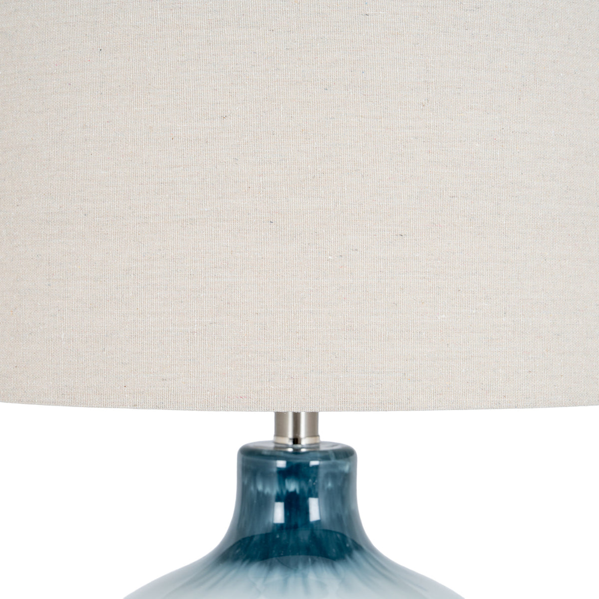 Ocean Shadows Table Lamp With Linen Shade – view 3