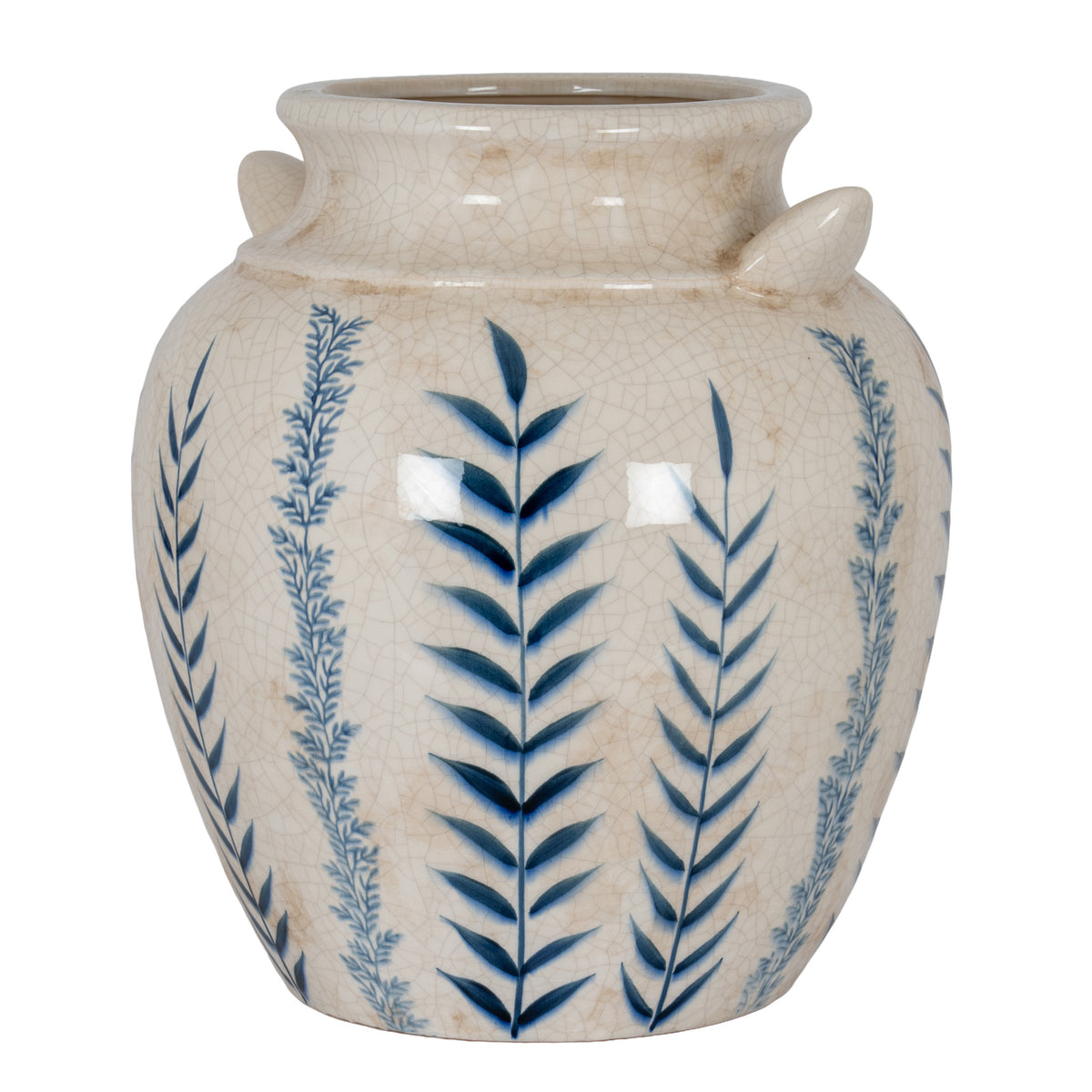 Blue Flora Amphora Vase – view 2