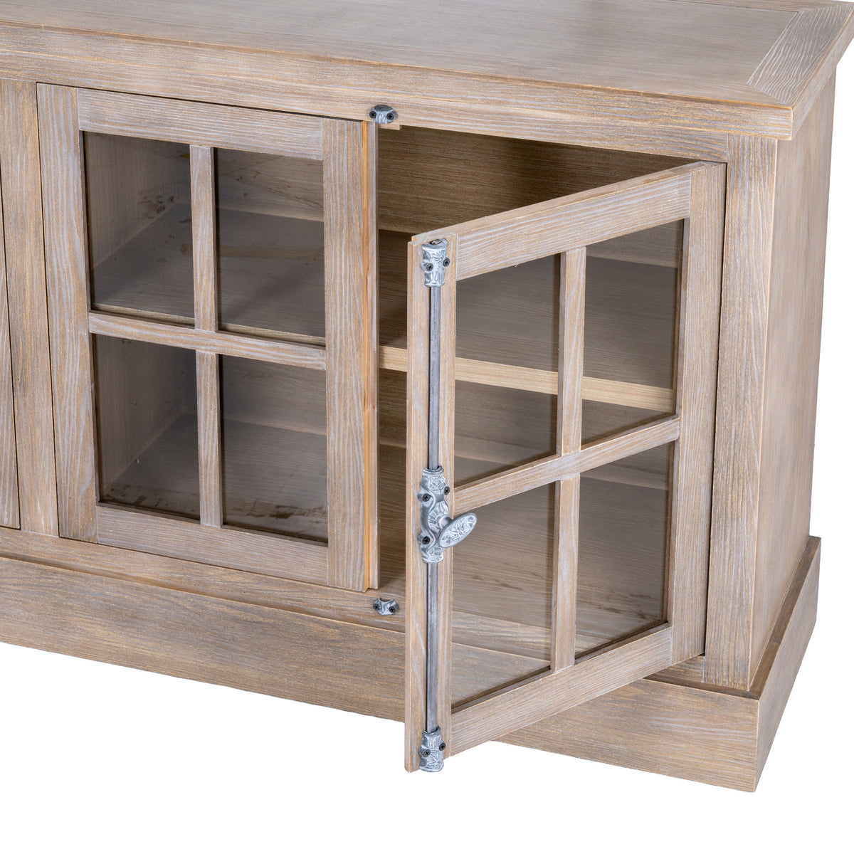Haldon Collection 4 Door Glazed Sideboard – view 3