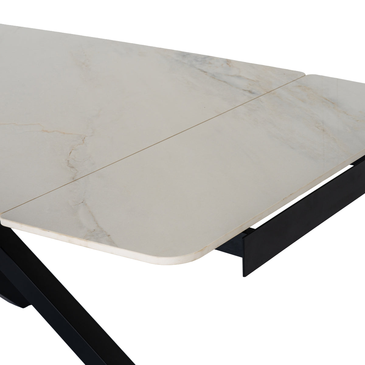 Romanby Stone Extending Dining Table – view 4