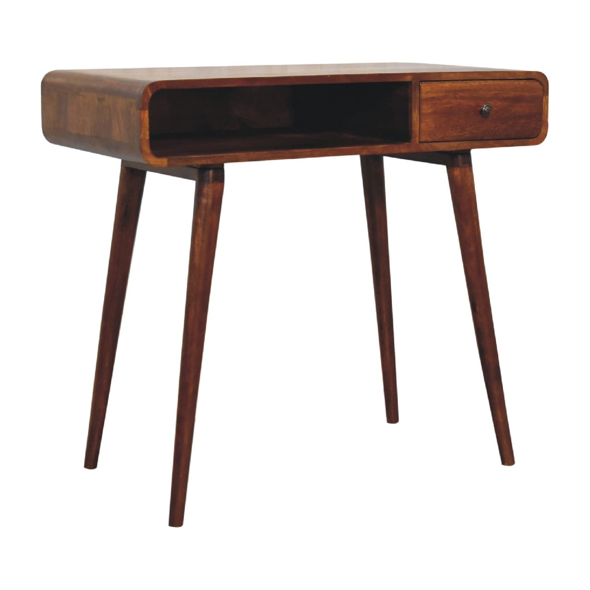 Curved Chestnut Writing Desk – view 3
