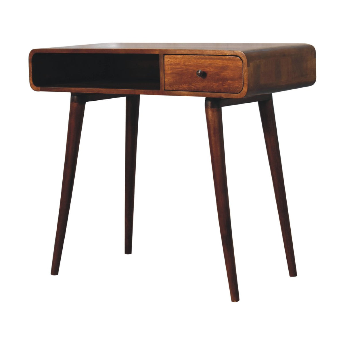Curved Chestnut Writing Desk – view 4
