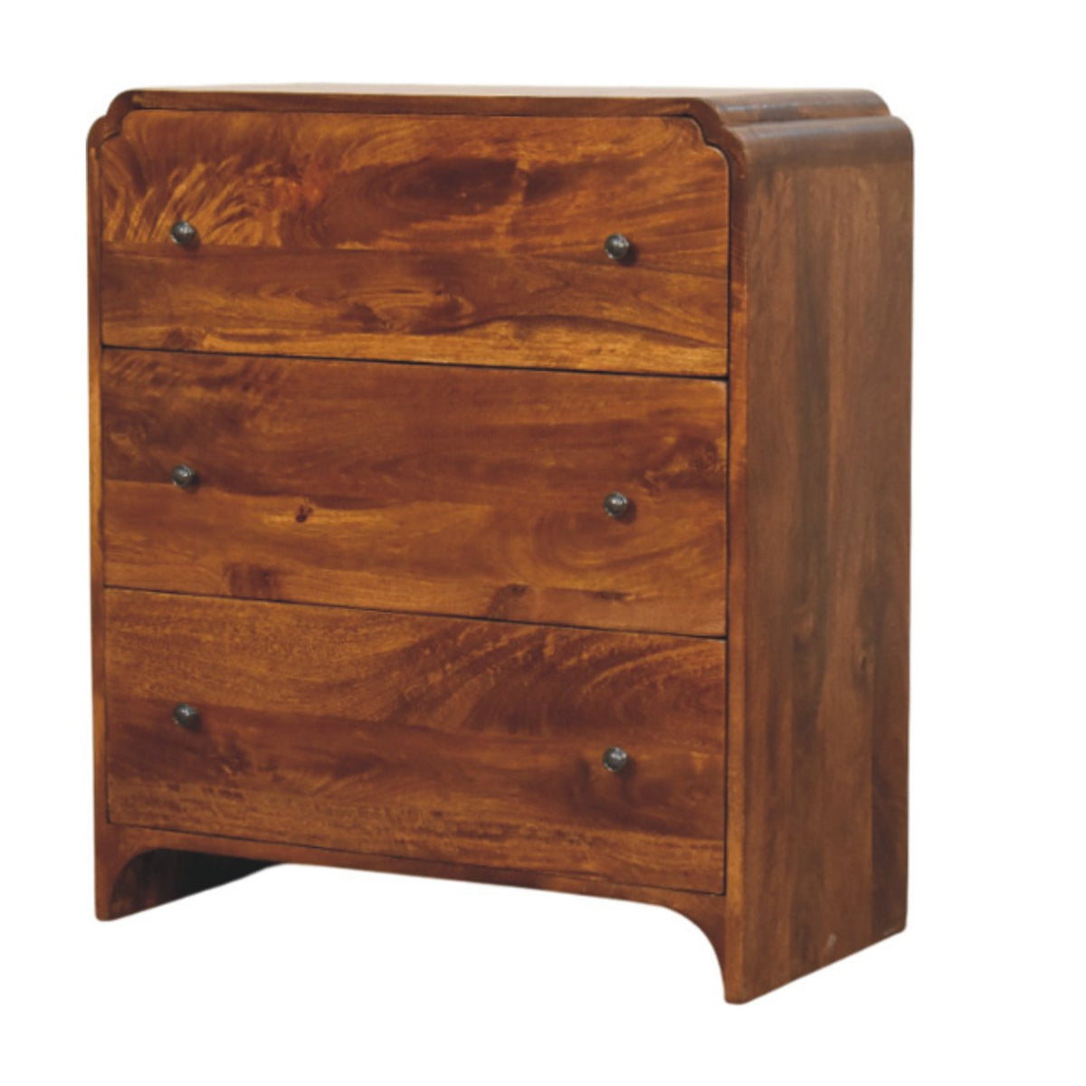 Newton Chestnut 3 Drawer Chest – view 2