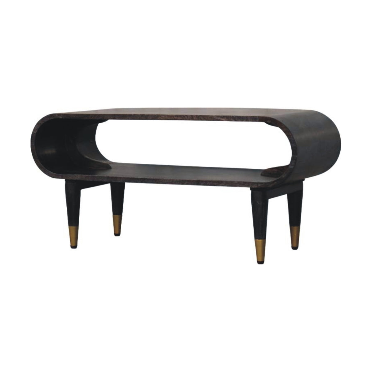 Curved Edge Media with Brass Accents – view 3