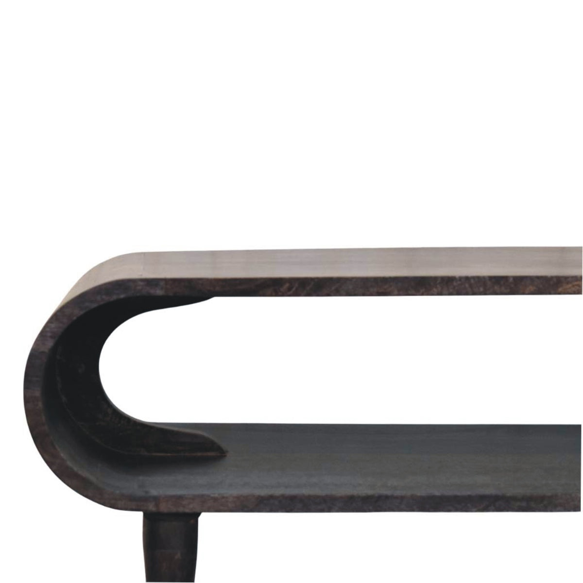Curved Edge Media with Brass Accents – view 4