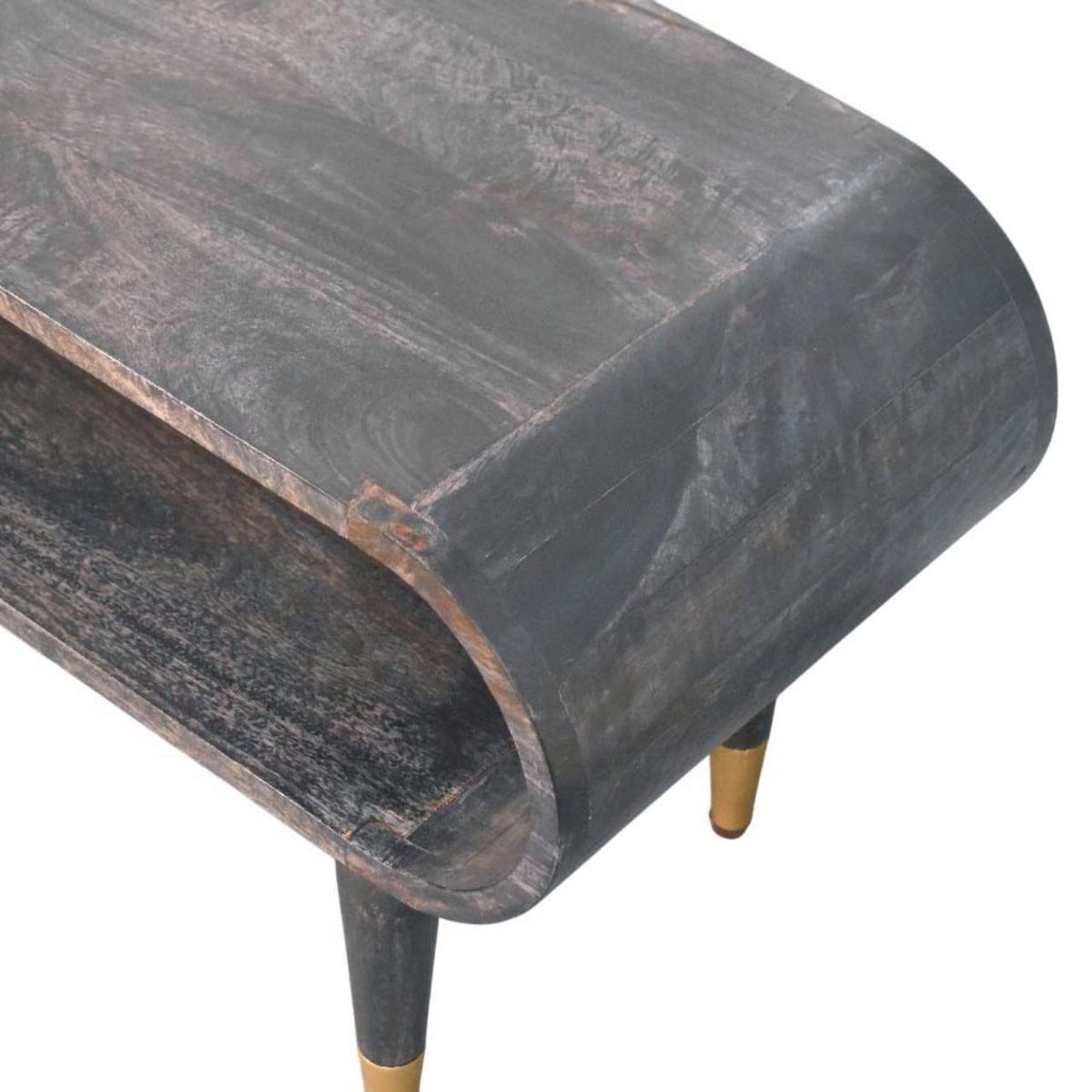Curved Edge Media with Brass Accents – view 5