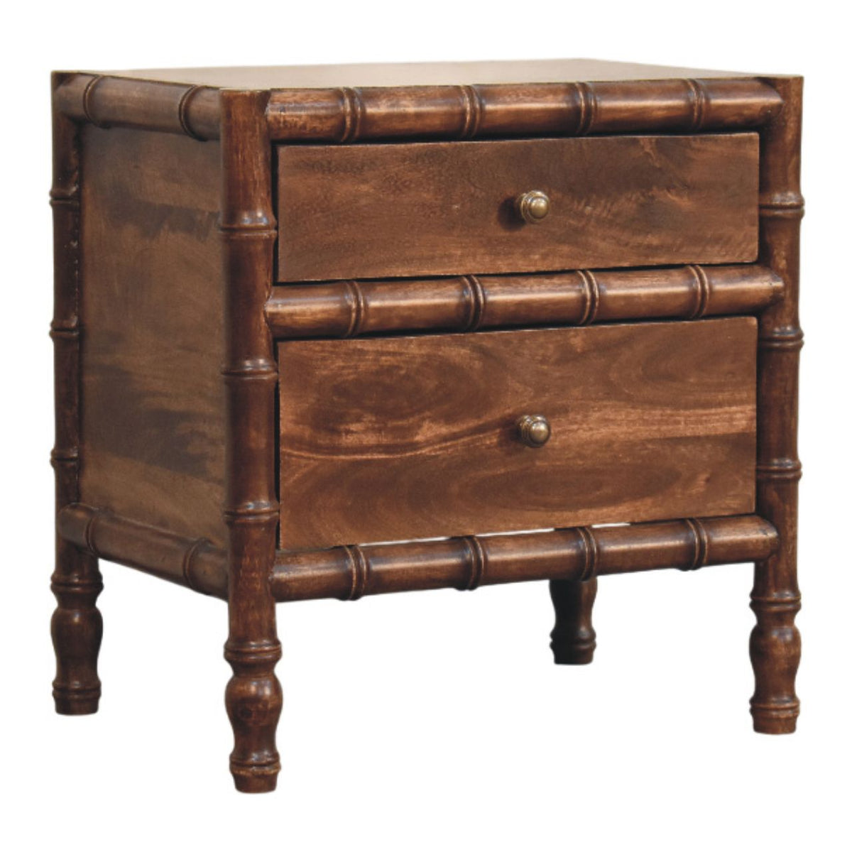 Bamboo Frame Nightstand in Roasted Almond – view 3