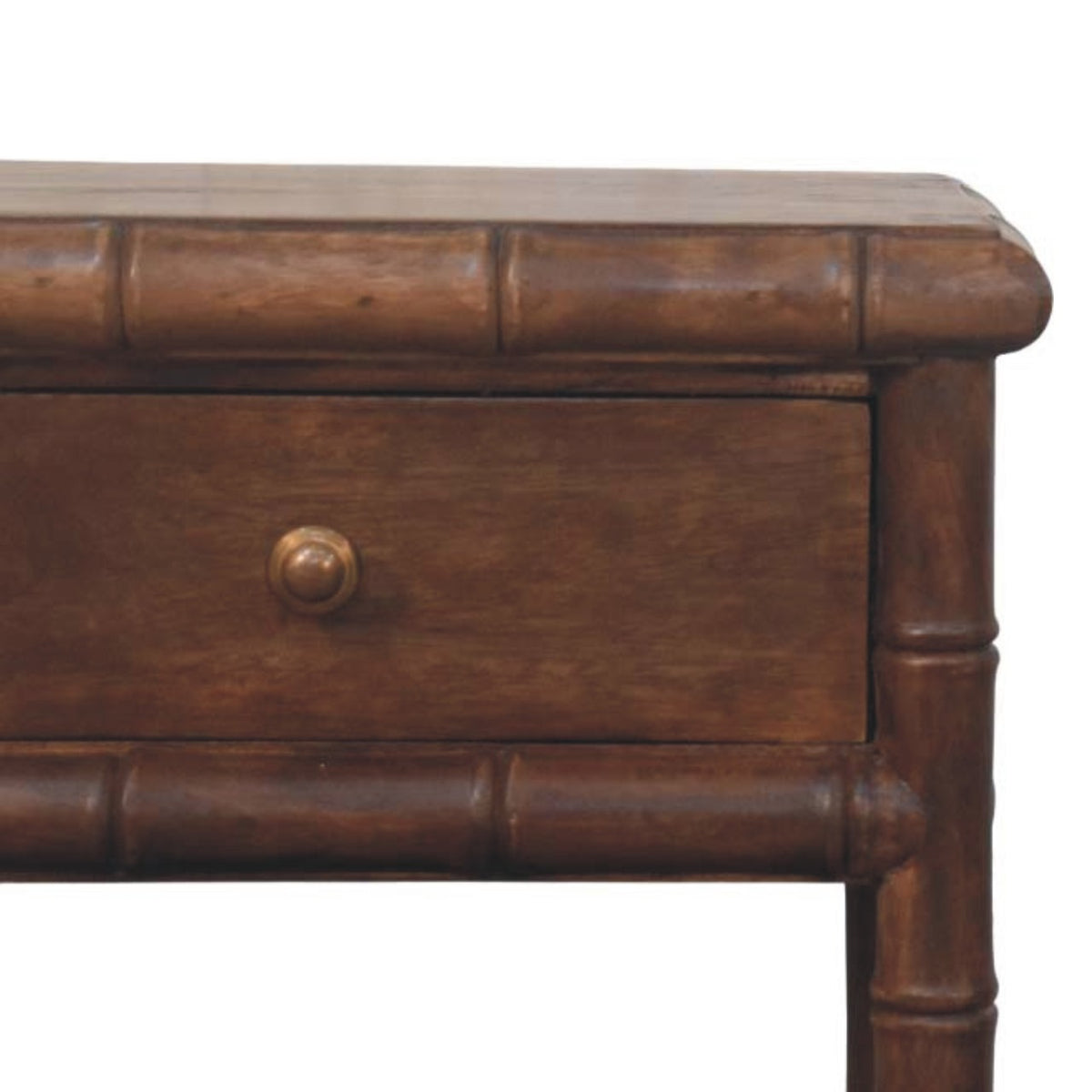 Bamboo Carved Bedside Table – view 4