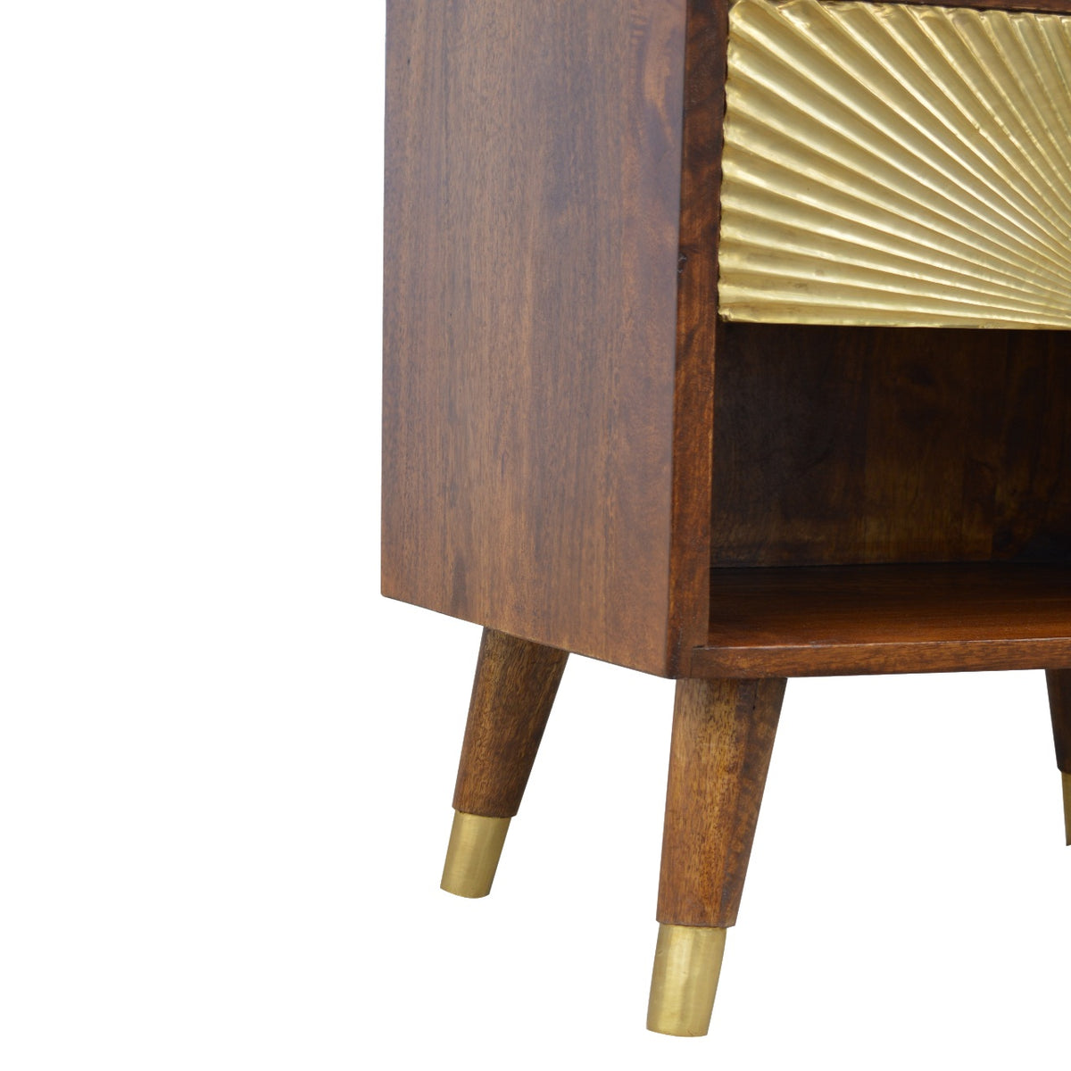 Manila Gold One Drawer Bedside – view 5
