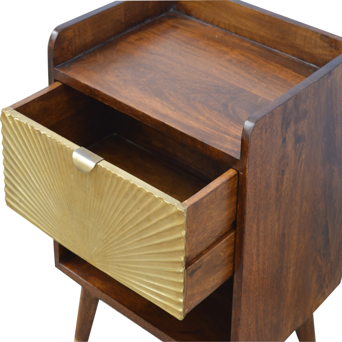 Manila Gold One Drawer Bedside – view 4