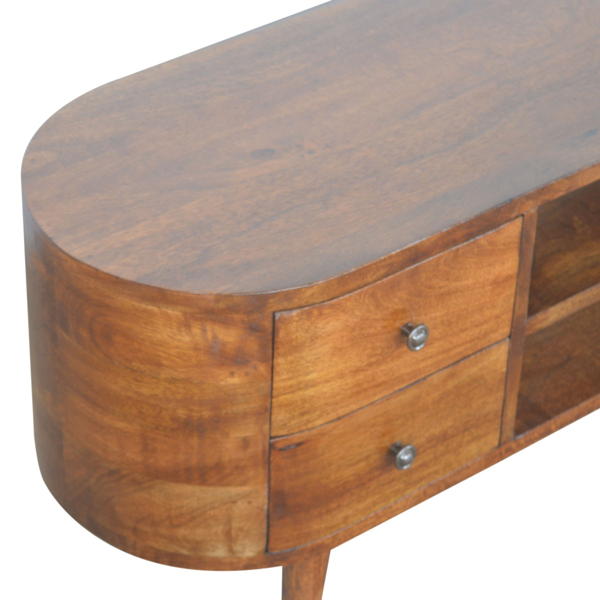 Chestnut Rounded Entertainment Unit – view 5
