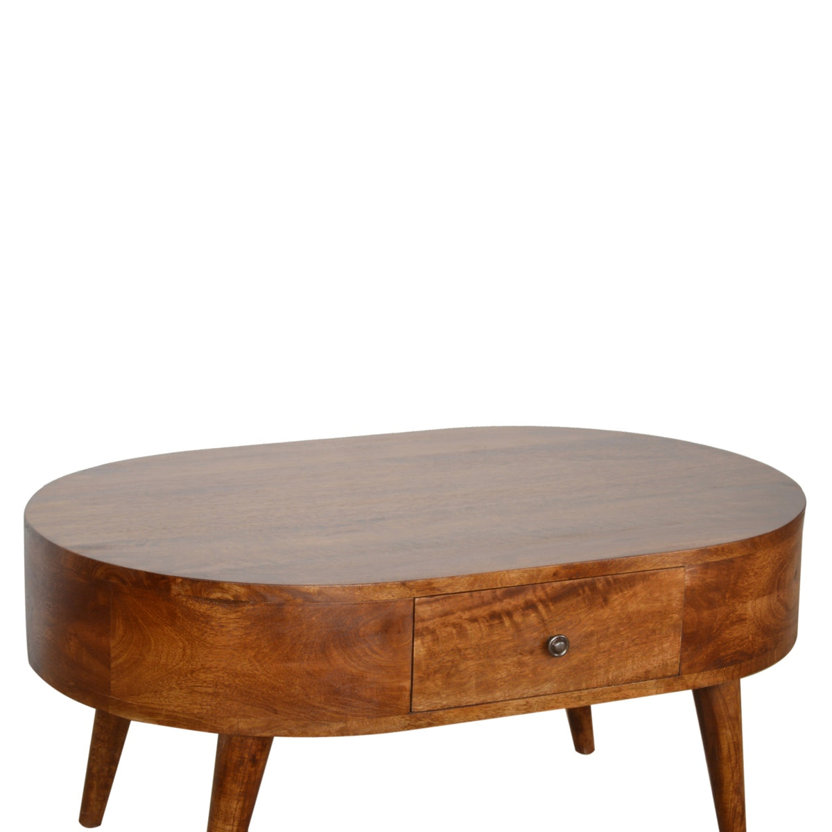 Chestnut Rounded Coffee Table – view 5